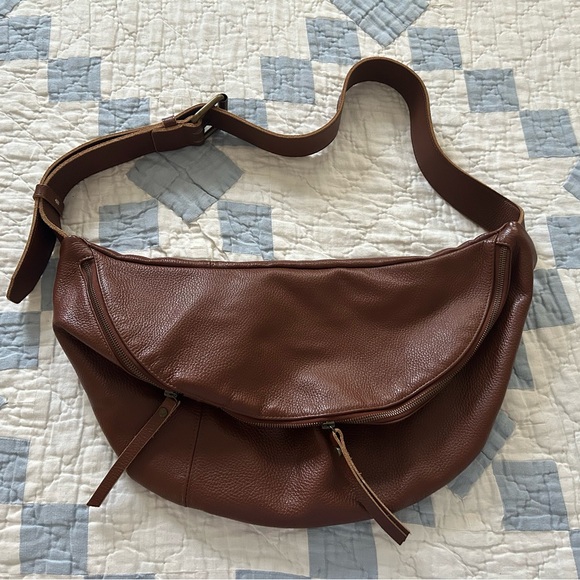 Laroll Oversized Leather Sling Bag - Picture 1 of 6
